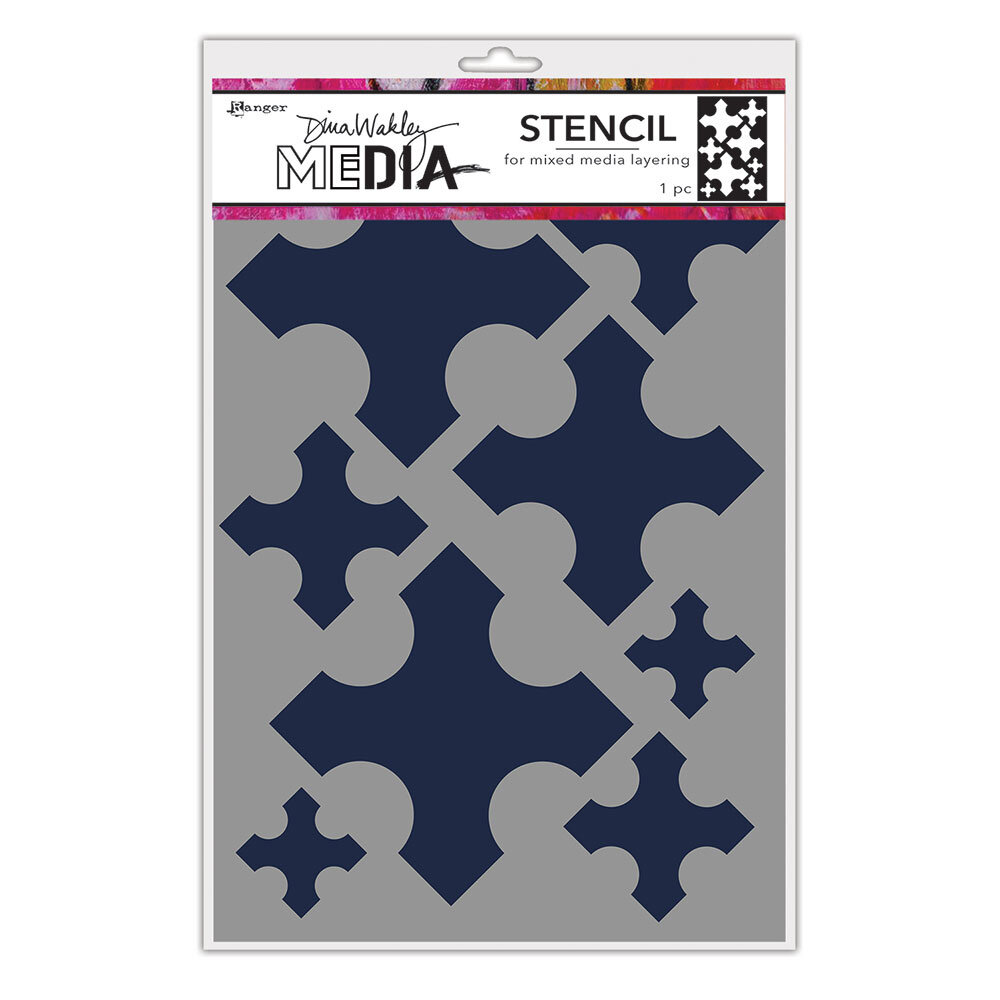 Ranger Dina Wakley MEdia Stencils Large Medieval Crosses (MDS68242) (DISCONTINUED)