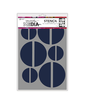 Ranger Dina Wakley MEdia Stencils Large Halves (MDS68235) (DISCONTINUED) Ranger Dina Wakley MEdia Stencils Large Halves (MDS68235) (DISCONTINUED)