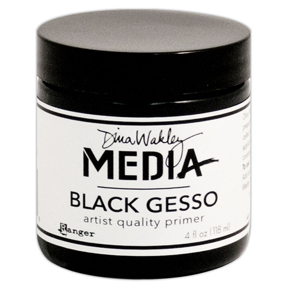 Ranger Dina Wakley MEdia Gesso Black 4 fl oz (Jar) (MDM41719) Ranger Dina Wakley MEdia Gesso Black 4 fl oz (Jar) (MDM41719)