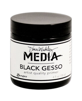 Ranger Dina Wakley MEdia Gesso Black 4 fl oz (Jar) (MDM41719)