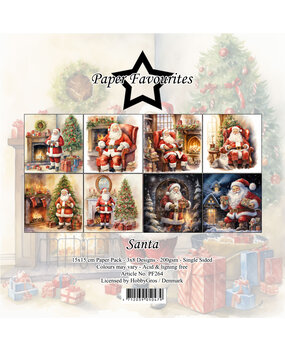 Paper Favourites Santa 6x6 Inch Paper Pack (PF264) (DISCONTINUED)