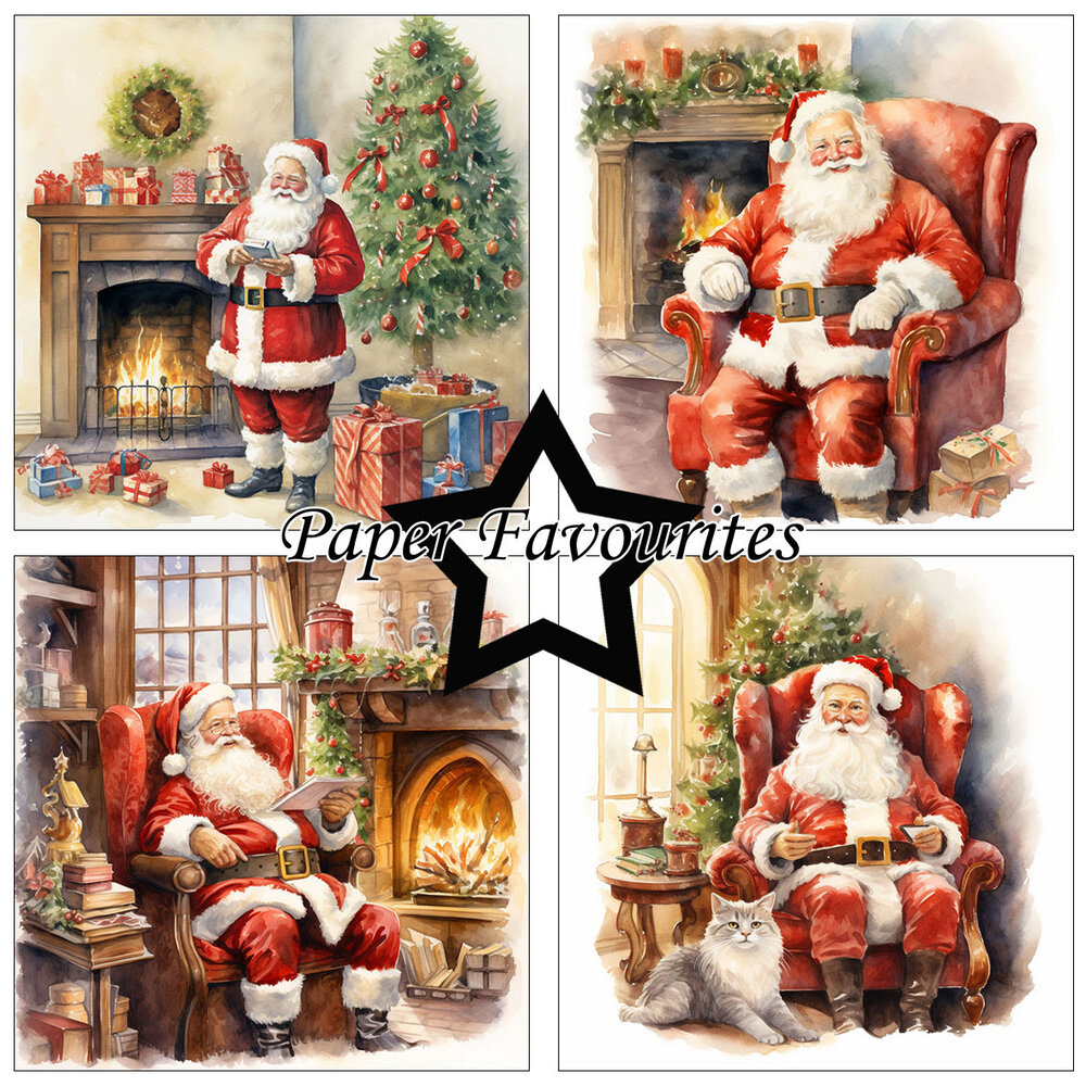 Paper Favourites Santa 6x6 Inch Paper Pack (PF264) (OUTLET) Paper Favourites Santa 6x6 Inch Paper Pack (PF264) (OUTLET)