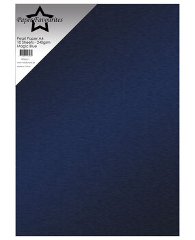 Paper Favourites Pearl Paper A4 Magic Blue 240gsm (10pcs) (PFSS411)