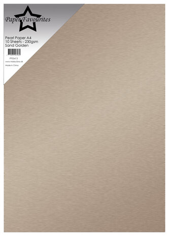 Paper Favourites Sand Golden A4 Pearl Paper 240gsm (10pcs) (PFSS413)