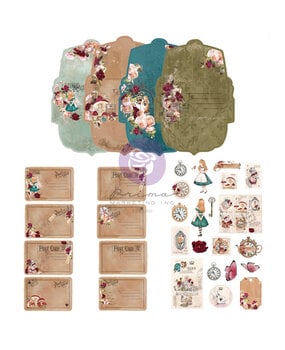 Prima Marketing Lost In Wonderland Postcard Kit (665227) (DISCONTINUED)