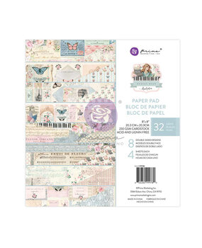 Prima Marketing French Blue 8x8 Inch Paper Pad (999780) (DISCONTINUED)