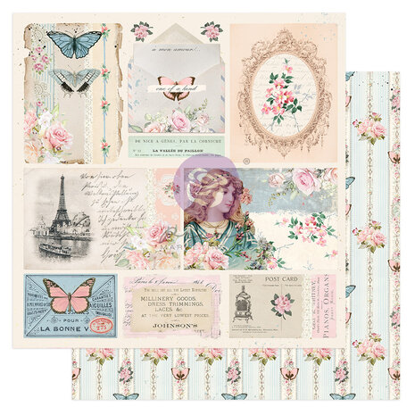 Prima Marketing French Blue 12x12 Inch Paper Pad (999773) (DISCONTINUED)