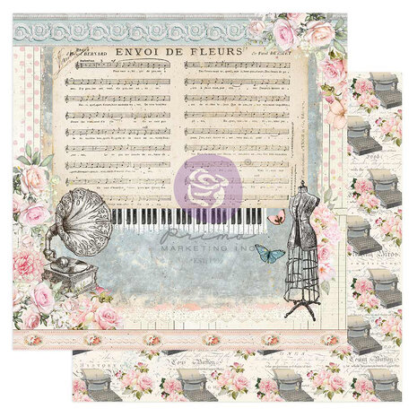 Prima Marketing French Blue 12x12 Inch Paper Pad (999773) (DISCONTINUED)