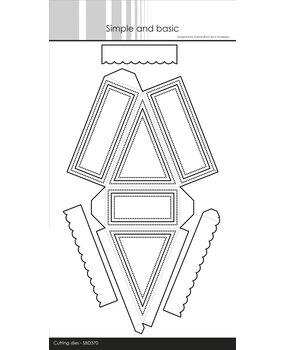 Simple and Basic Slice of Cake Dies (SBD370) (OUTLET)
