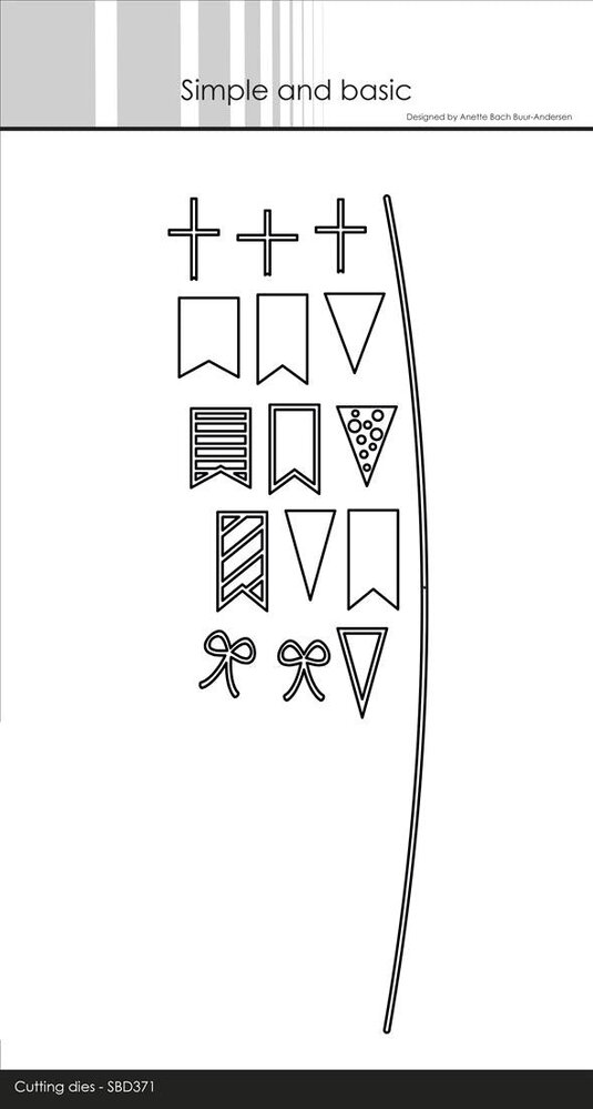 Simple and Basic Flags on a Rope Dies (SBD371) (DISCONTINUED)