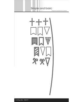 Simple and Basic Flags on a Rope Dies (SBD371) (OUTLET)