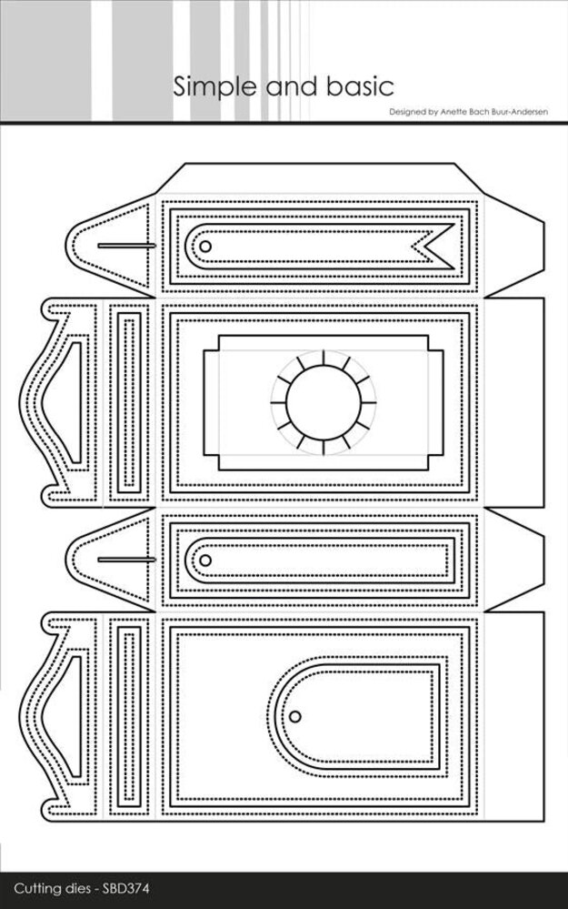 Simple and Basic Giftbox for Mini Bottles Dies (SBD374)