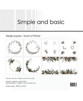 Simple and Basic Scent of Winter 12x12 Inch Paper Pack (SBP724) (DISCONTINUED)