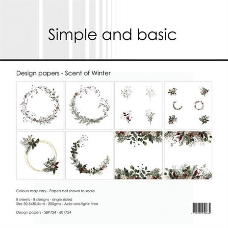 Simple and Basic Scent of Winter 12x12 Inch Paper Pack (SBP724) (DISCONTINUED) Simple and Basic Scent of Winter 12x12 Inch Paper Pack (SBP724) (DISCONTINUED)