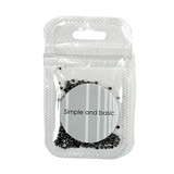 Simple and Basic Half Pearl Polished Antique Silver 2mm (SBA504) (DISCONTINUED)