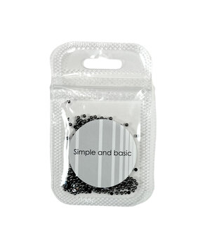 Simple and Basic Half Pearl Polished Antique Silver 2mm (SBA504) (DISCONTINUED)