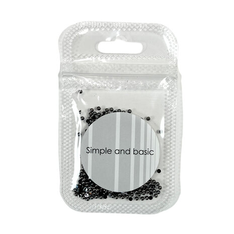 Simple and Basic Half Pearl Polished Antique Silver 2mm (SBA504) (DISCONTINUED)