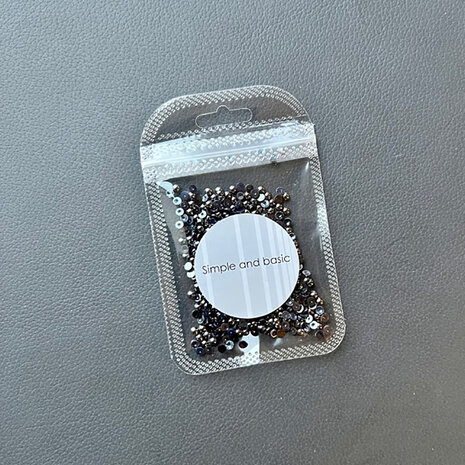 Simple and Basic Half Pearl Polished Antique Silver 3mm (SBA534) (DISCONTINUED)