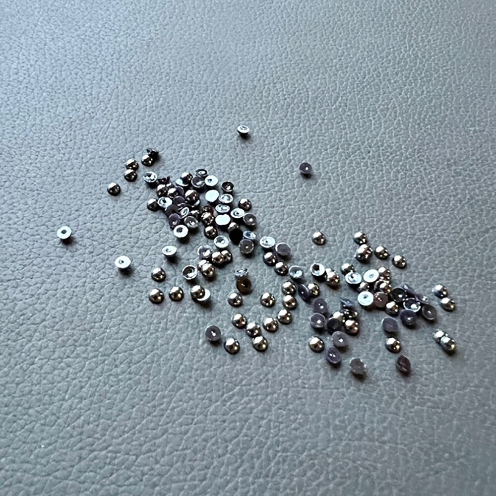 Simple and Basic Half Pearl Polished Antique Silver 3mm (SBA534) (DISCONTINUED)