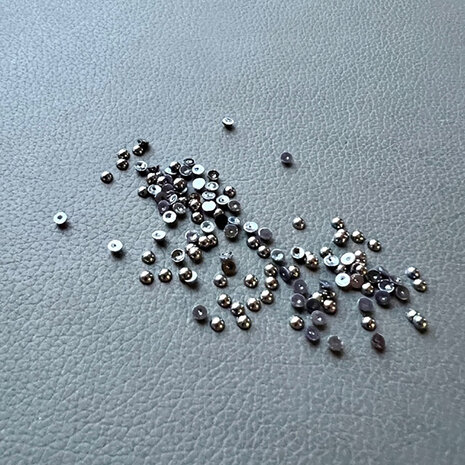 Simple and Basic Half Pearl Polished Antique Silver 3mm (SBA534) (DISCONTINUED)