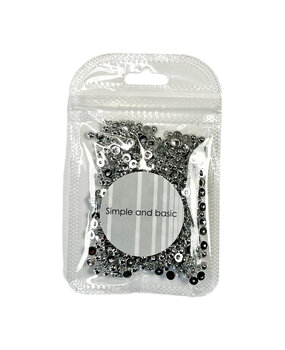 Simple and Basic Half Pearl Polished Silver 4mm (SBA561) (DISCONTINUED)