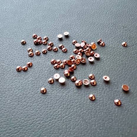 Simple and Basic Half Pearl Polished Rose Gold 4mm (SBA563) (DISCONTINUED)