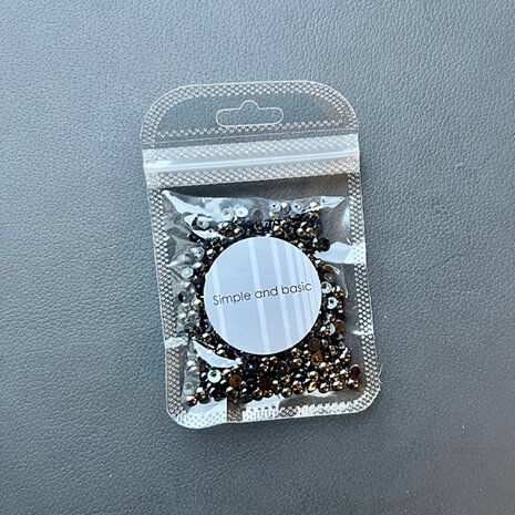 Simple and Basic Half Pearl Polished Antique Silver 4mm (SBA564) (DISCONTINUED)