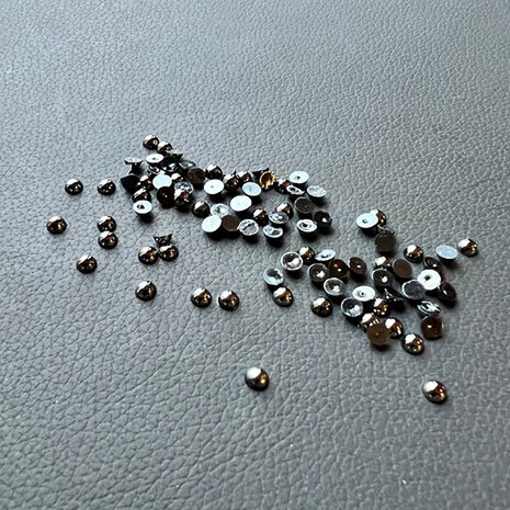 Simple and Basic Half Pearl Polished Antique Silver 4mm (SBA564) (DISCONTINUED)