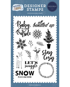 Carta Bella Let's Snuggle Designer Stamps (CBWT334040) (OUTLET)