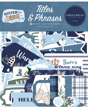 Carta Bella Wintertime Titles & Phrases (CBWT334032) (OUTLET)