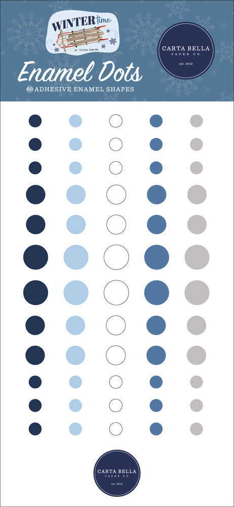 Carta Bella Wintertime Enamel Dots (CBWT334028) (OUTLET)