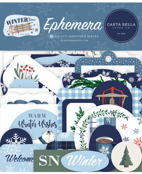 Carta Bella Wintertime Ephemera (CBWT334024) (OUTLET)