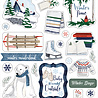 Carta Bella Wintertime Chipboard Accents (CBWT334021) (OUTLET)