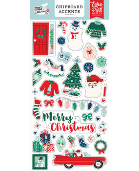 Echo Park Happy Holidays Chipboard Accents (HPH327021) (DISCONTINUED)