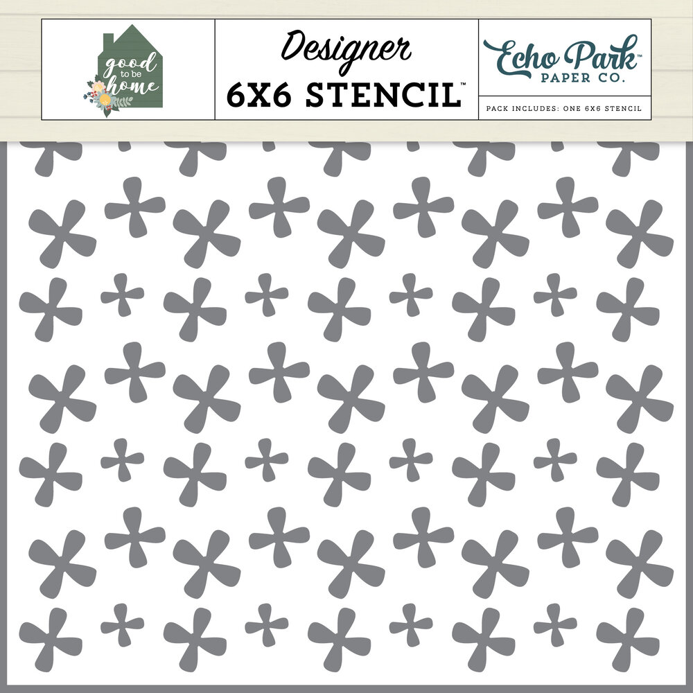 Echo Park Homey Floral Stencil (GTH336035) (DISCONTINUED) Echo Park Homey Floral Stencil (GTH336035) (DISCONTINUED)