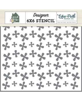 Echo Park Homey Floral Stencil (GTH336035) (DISCONTINUED)