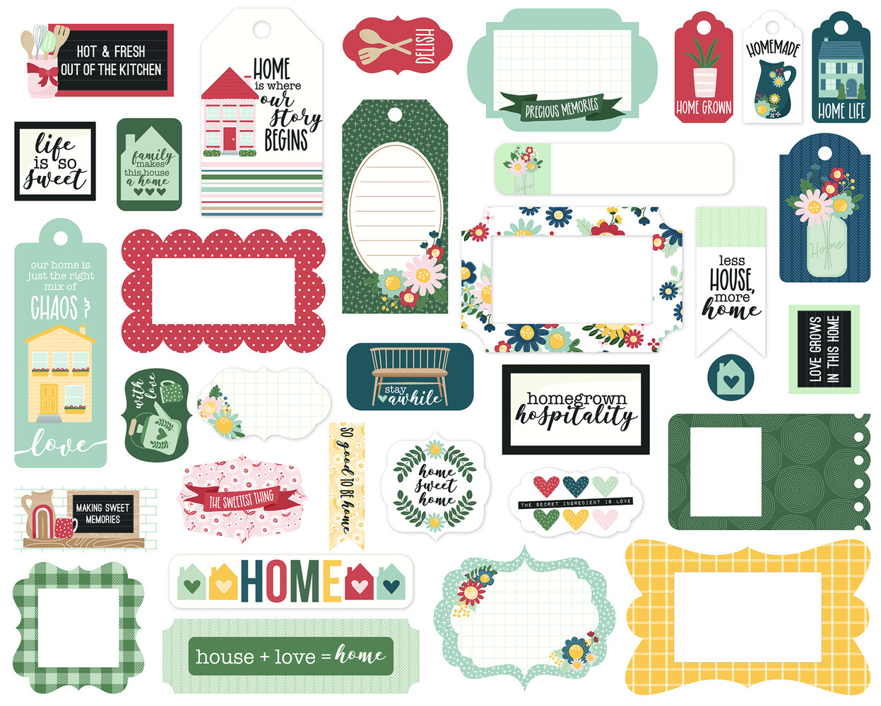 Echo Park Good To Be Home Frames & Tags (GTH336025) (DISCONTINUED) Echo Park Good To Be Home Frames & Tags (GTH336025) (DISCONTINUED)