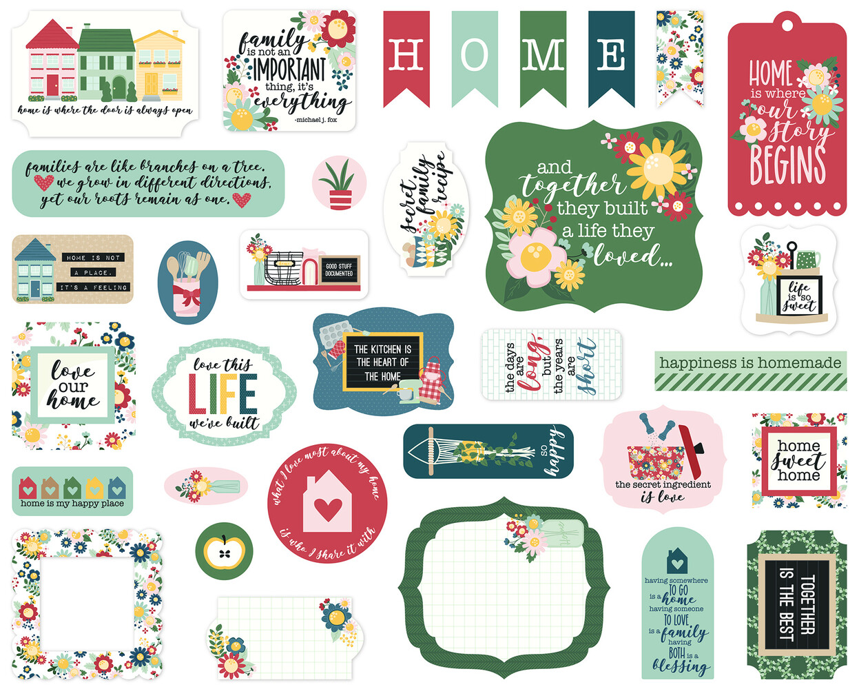 Echo Park Good To Be Home Ephemera (GTH336024) (OUTLET) Echo Park Good To Be Home Ephemera (GTH336024) (OUTLET)