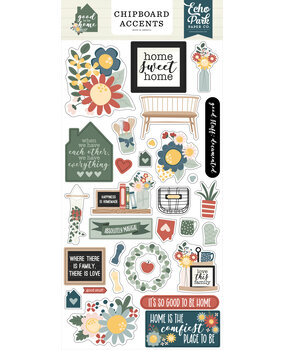 Echo Park Good To Be Home Chipboard Accents (GTH336021) (DISCONTINUED)