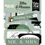 Echo Park Wedding Bells Titles & Phrases (WBL335032) (DISCONTINUED)