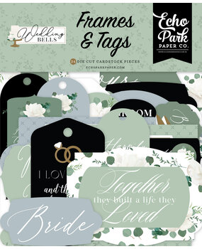 Echo Park Wedding Bells Frames & Tags (WBL335025) (DISCONTINUED)