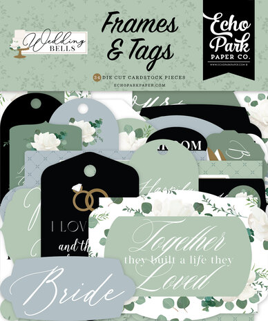 Echo Park Wedding Bells Frames & Tags (WBL335025) (DISCONTINUED) Echo Park Wedding Bells Frames & Tags (WBL335025) (DISCONTINUED)