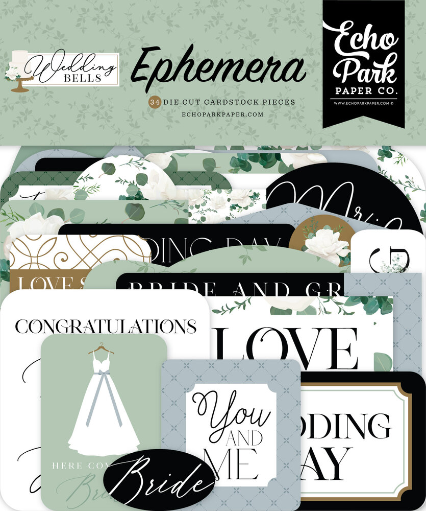 Echo Park Wedding Bells Ephemera (WBL335024) (OUTLET) Echo Park Wedding Bells Ephemera (WBL335024) (OUTLET)