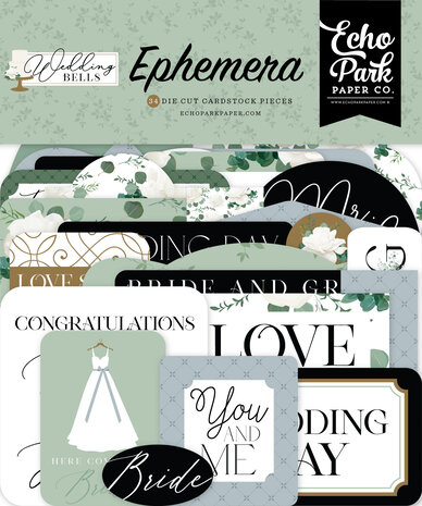 Echo Park Wedding Bells Ephemera (WBL335024) (DISCONTINUED)