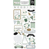 Echo Park Wedding Bells Chipboard Accents (WBL335021) (DISCONTINUED)