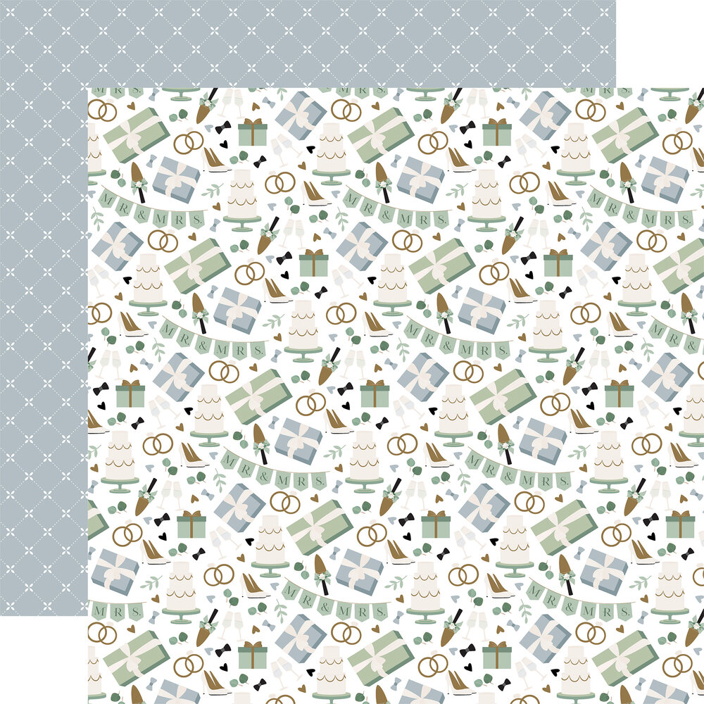 Echo Park Wedding Bells 6x6 Inch Paper Pad (WBL335023) (DISCONTINUED) Echo Park Wedding Bells 6x6 Inch Paper Pad (WBL335023) (DISCONTINUED)