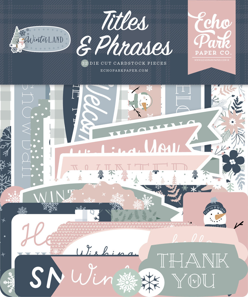 Echo Park Winterland Titles & Phrases (WTL333032) (DISCONTINUED)