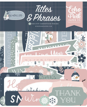 Echo Park Winterland Titles & Phrases (WTL333032) (DISCONTINUED)