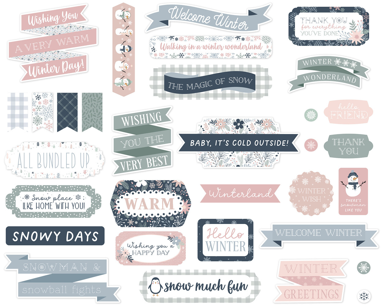 Echo Park Winterland Titles & Phrases (WTL333032) (OUTLET)