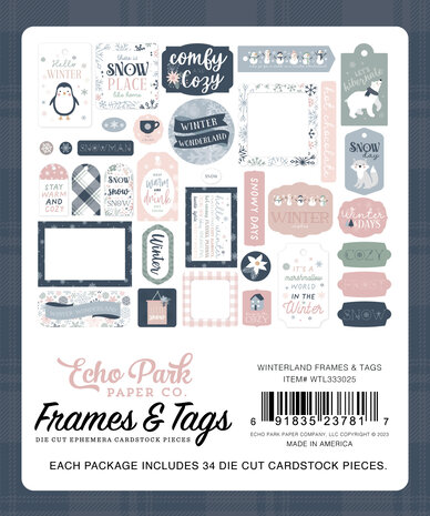 Echo Park Winterland Frames & Tags (WTL333025) (DISCONTINUED)